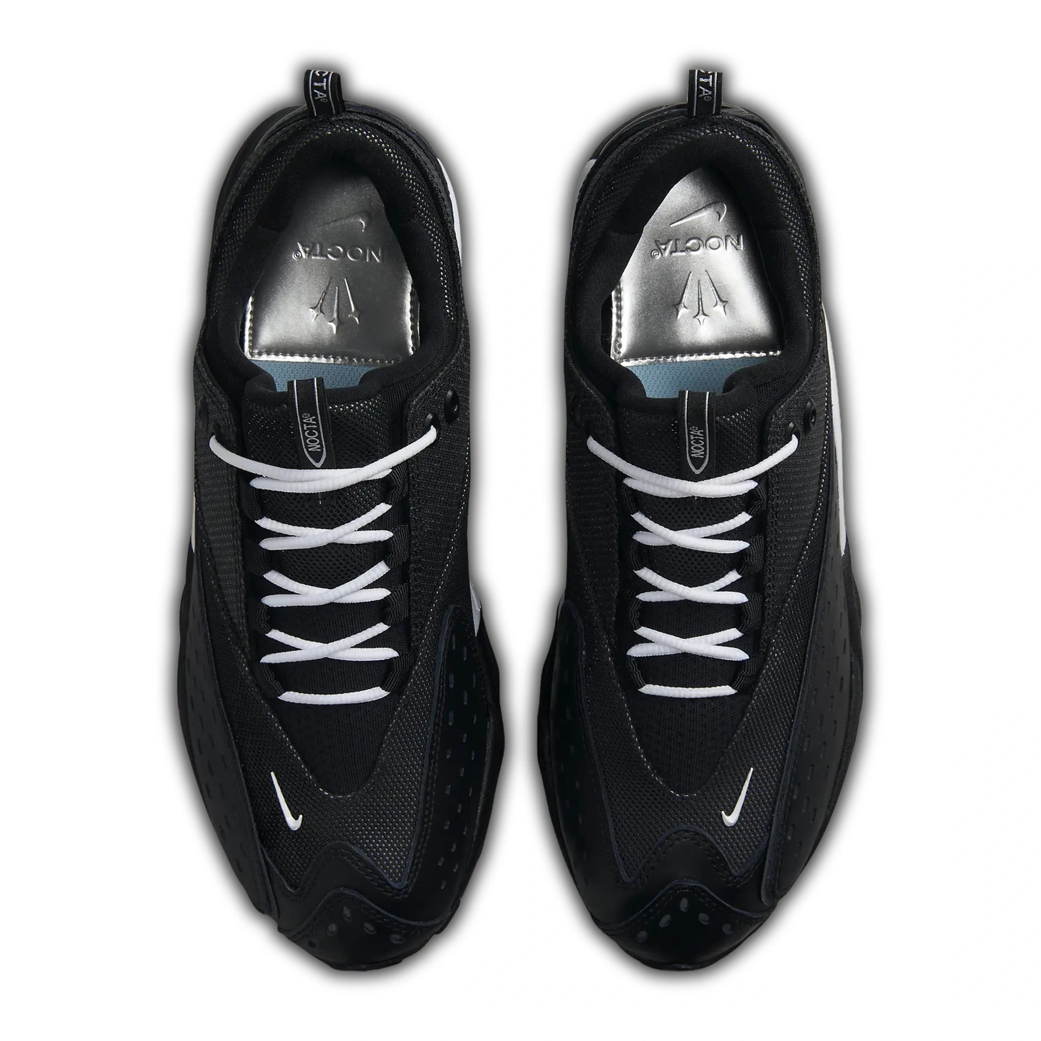 Top down view of Nike x NOCTA Air Zoom Drive Black White